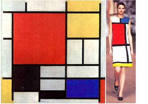 yves saint laurent ispirato il quadro di mondrian|yves saint laurent today.